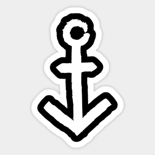 Minimalist Brush Anchor Sticker